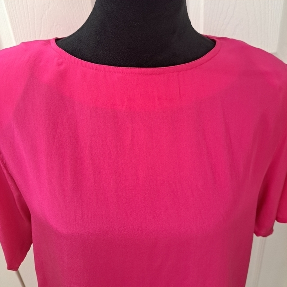 Cambridge Silk Spirit Short Sleeve Blouse    Size 14 - Picture 2 of 11